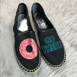 Circus Sam Edelman Black Espadrille Donut Sz 8